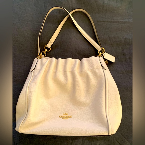 Coach Bags Coach White Leather Maya Shoulder Bag Poshmark